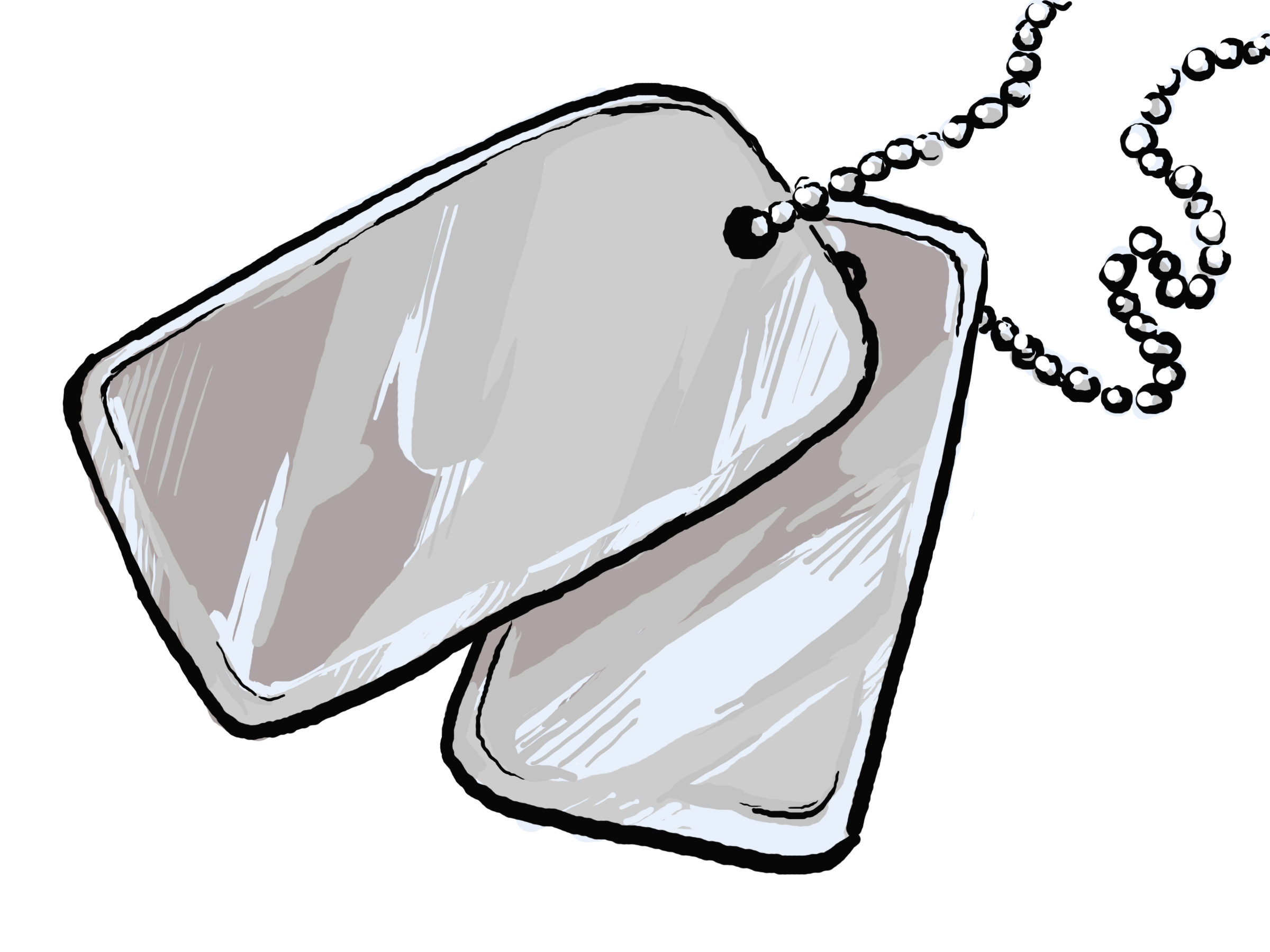 Dog Tag Tattoo Drawing Clip Art Library