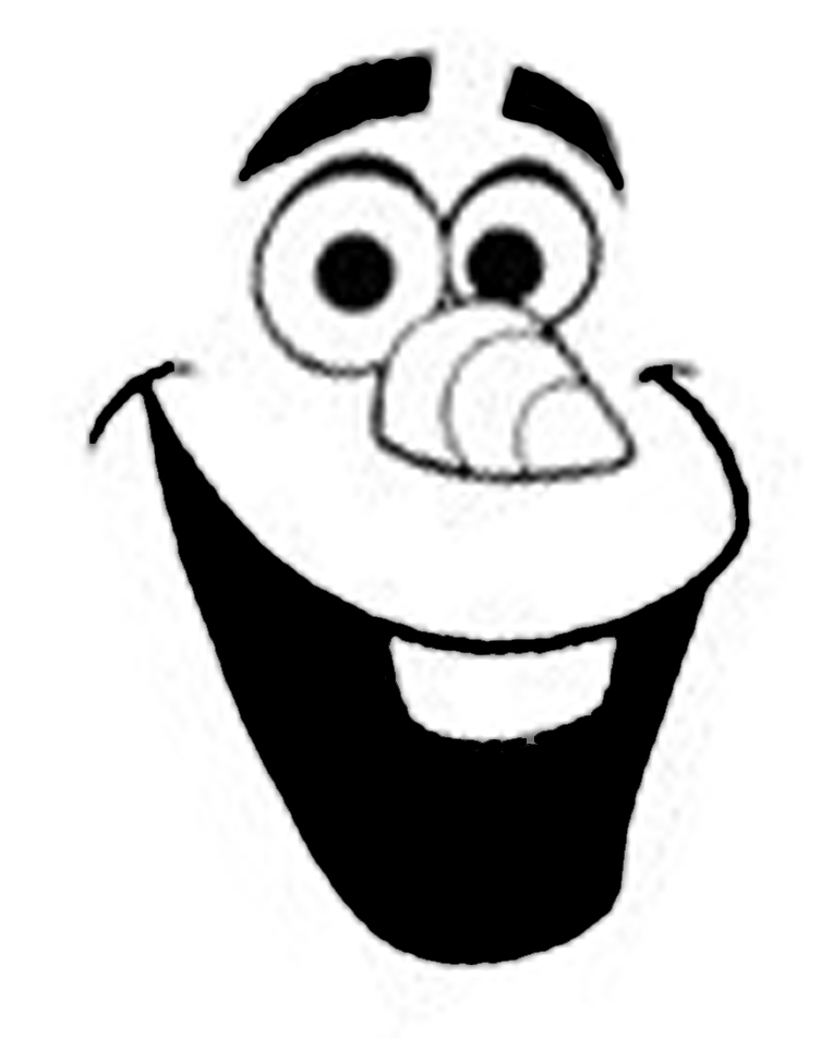 Olaf clipart black and white