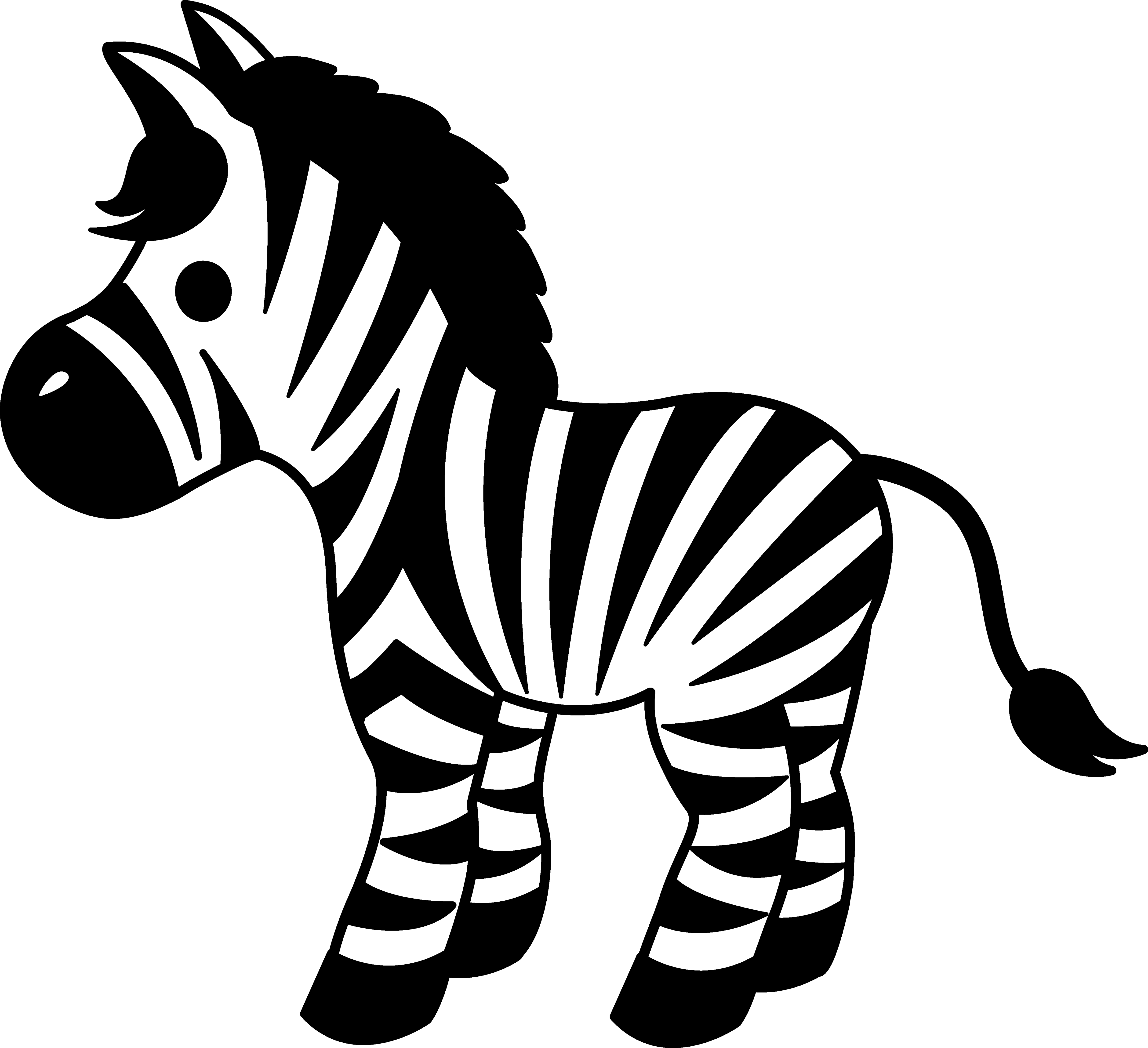 Clipart Of Cartoon Zebras