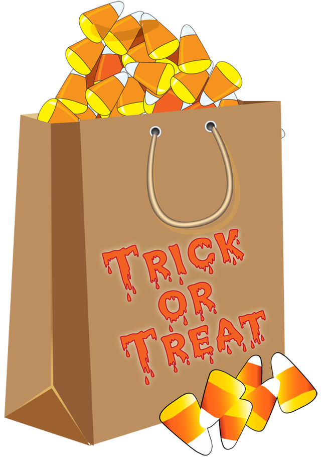 FREE Feed the Halloween Treat Bag GIF and PNG Clip Art by Chirp