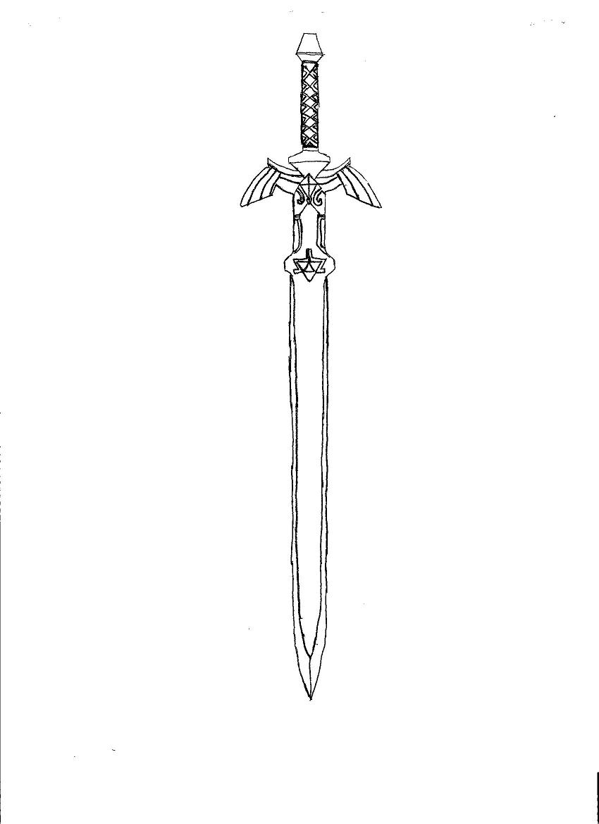 Zelda master sword clipart
