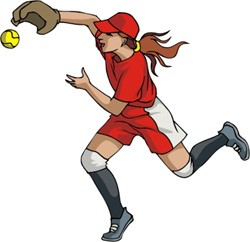 Family Softball Cliparts