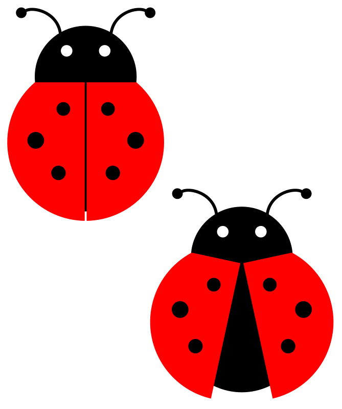 Lady bug clipart simple