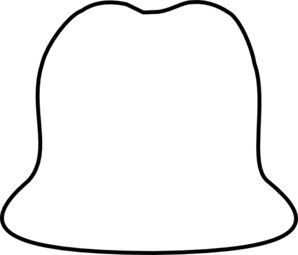 Bowler Hat Outline Clip Art at Clker