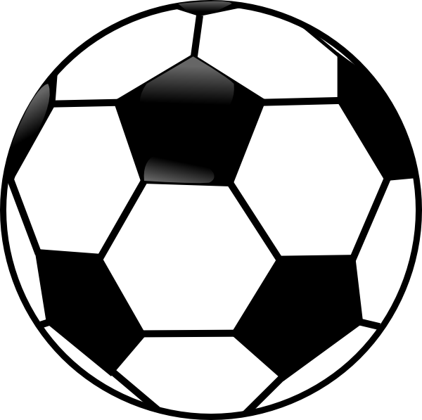 Black And White Soccer Ball Clip Art at Clker
