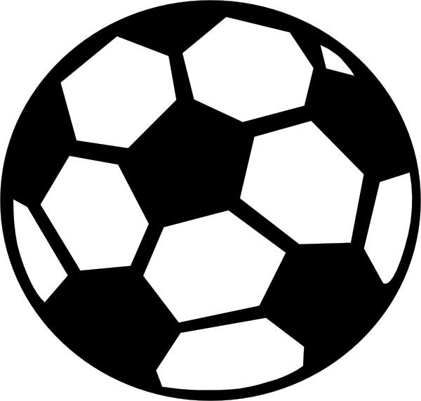 Image of Soccer Goal Clipart Black and White Black Soccer