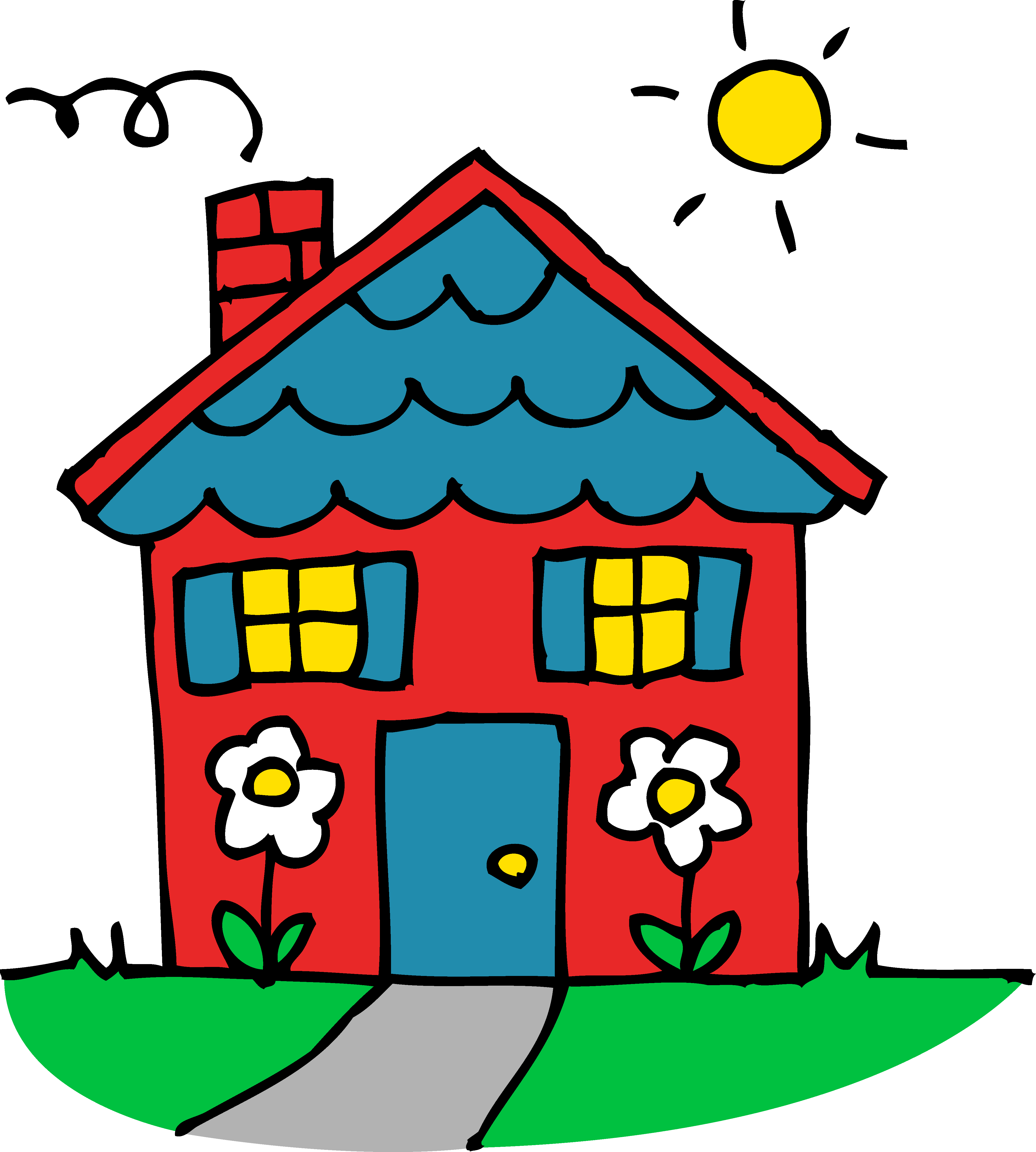 Colonial House Cliparts