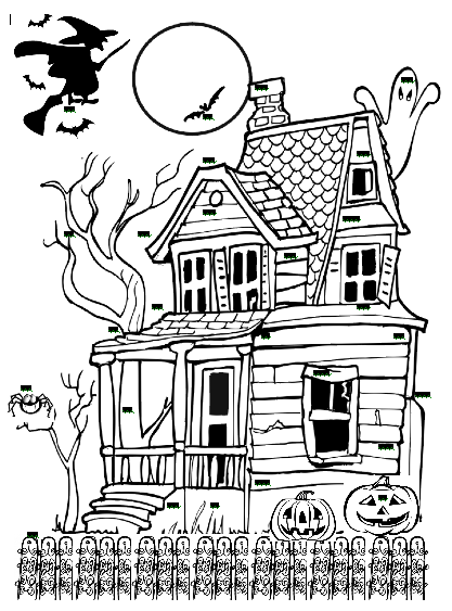 Royalty free clipart black and white scary house