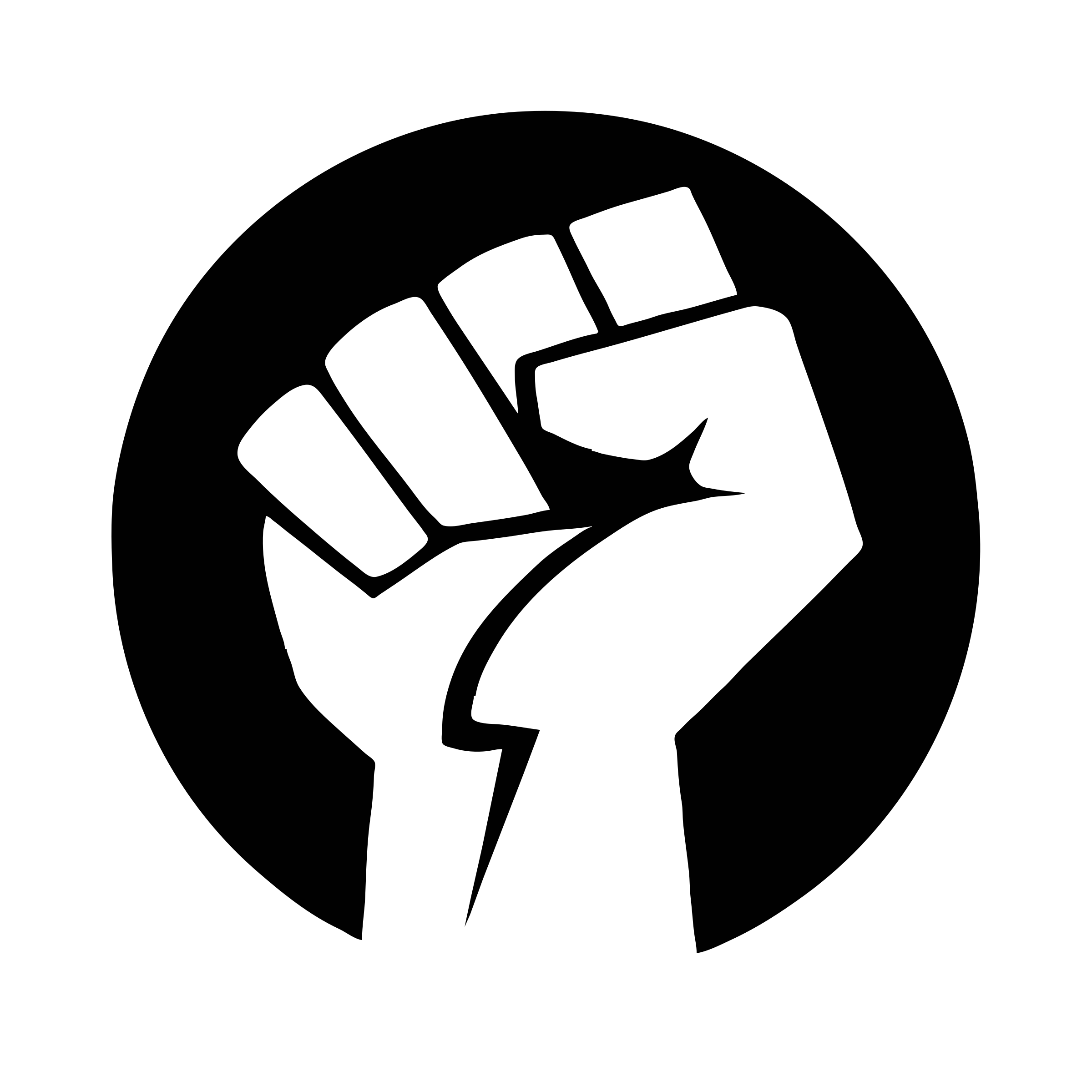 Fist clipart black and white
