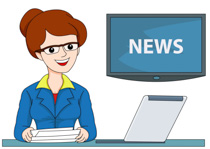 News Caster Cliparts