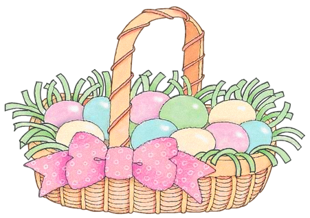 Pink Basket Cliparts