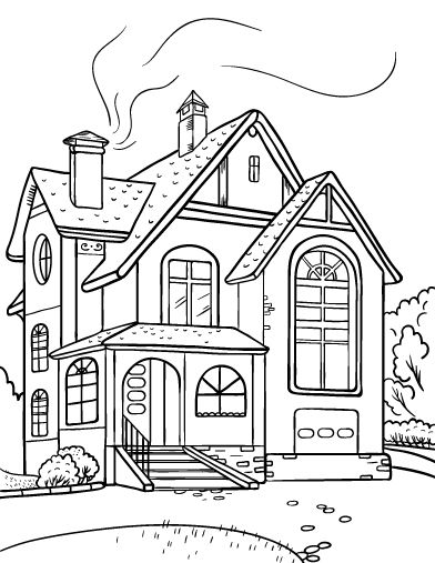 Mansion Clipart Black And White. Snowjet.co