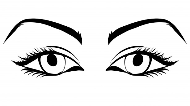 Black And White Eye Clipart