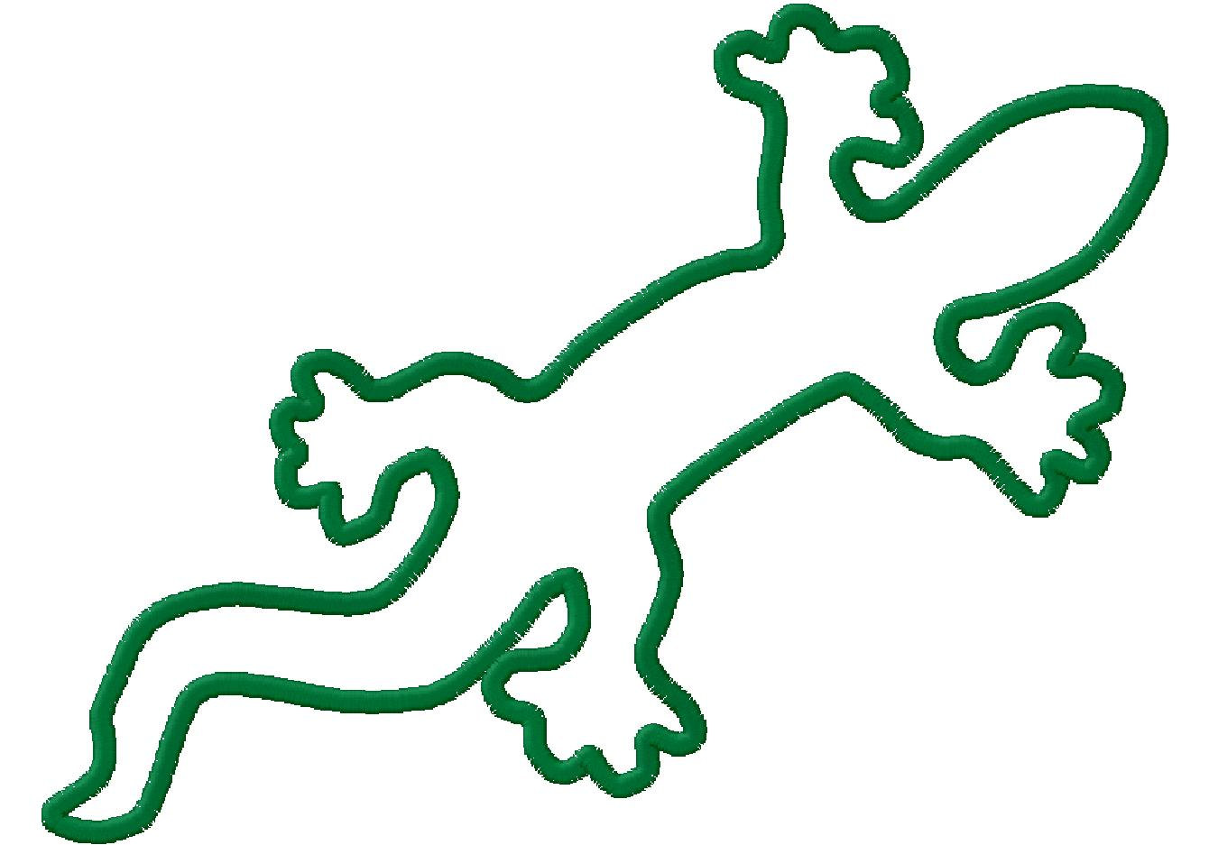 Gecko Silhouette Cliparts