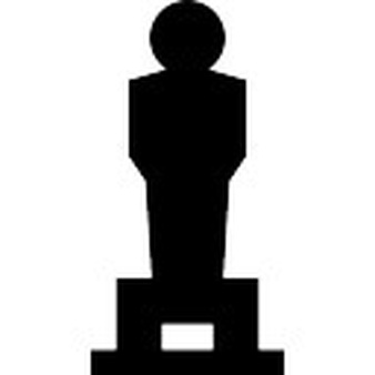 Oscar prize statue silhouette Icons