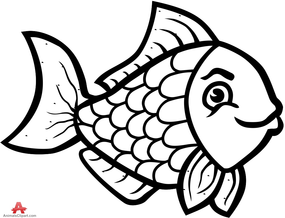 Free Black And White Fish Outline, Download Free Black And White Fish  Outline png images, Free ClipArts on Clipart Library