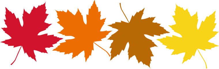 Cute orange leaf clipart