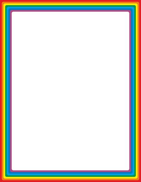 Rainbow page border. Free downloads at http://pageborders