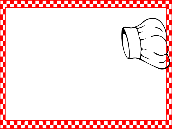 Chef Checkerboard Border Clip Art at Clker