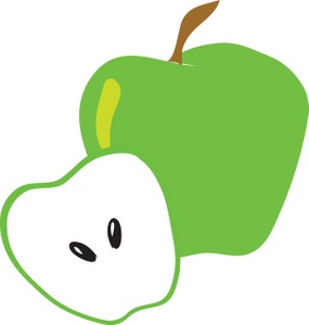 Green Apple Clipart Image