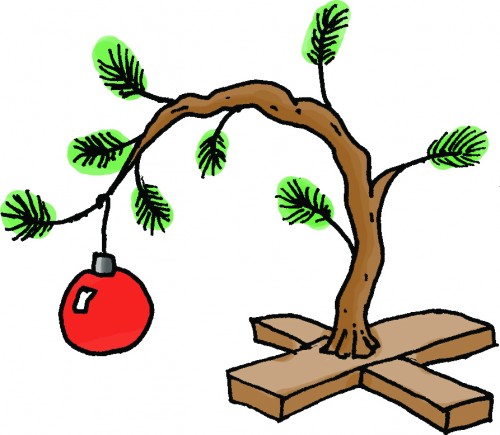 clip art charlie brown christmas tree - Clip Art Library