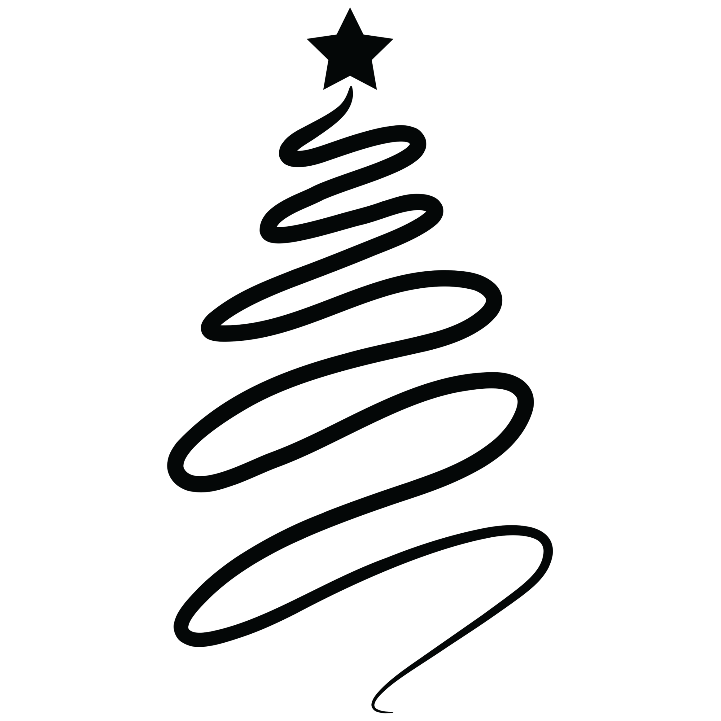 Christmas Tree Clipart Png Black And White - Tree Black Clipart Png ...