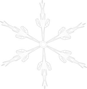 Grey Snowflake Cliparts