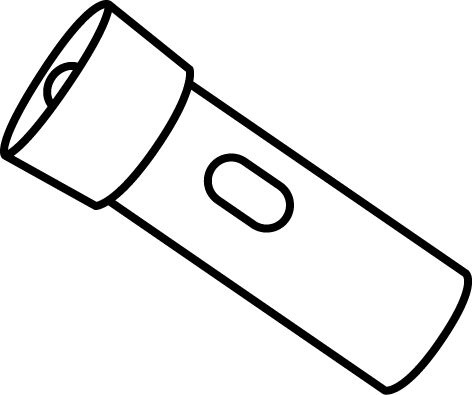 Black and White Flashlight