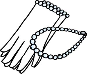 Jewelry Black And White Clipart