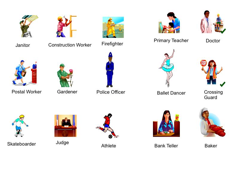 different jobs clipart