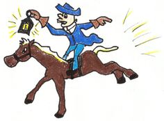 Cartoon Paul Revere Ride Clip Art Library