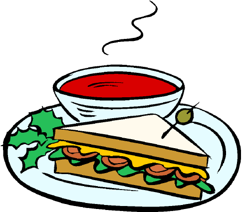 clipart soup and sandwich