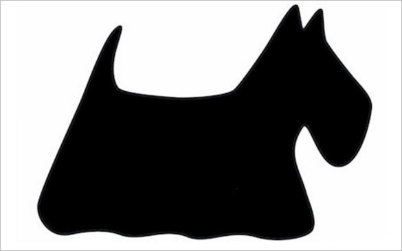 15+ Scottie Dog Templates, Crafts  Colouring Page