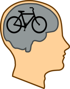 Biking On The Brain Clip Art at Clker