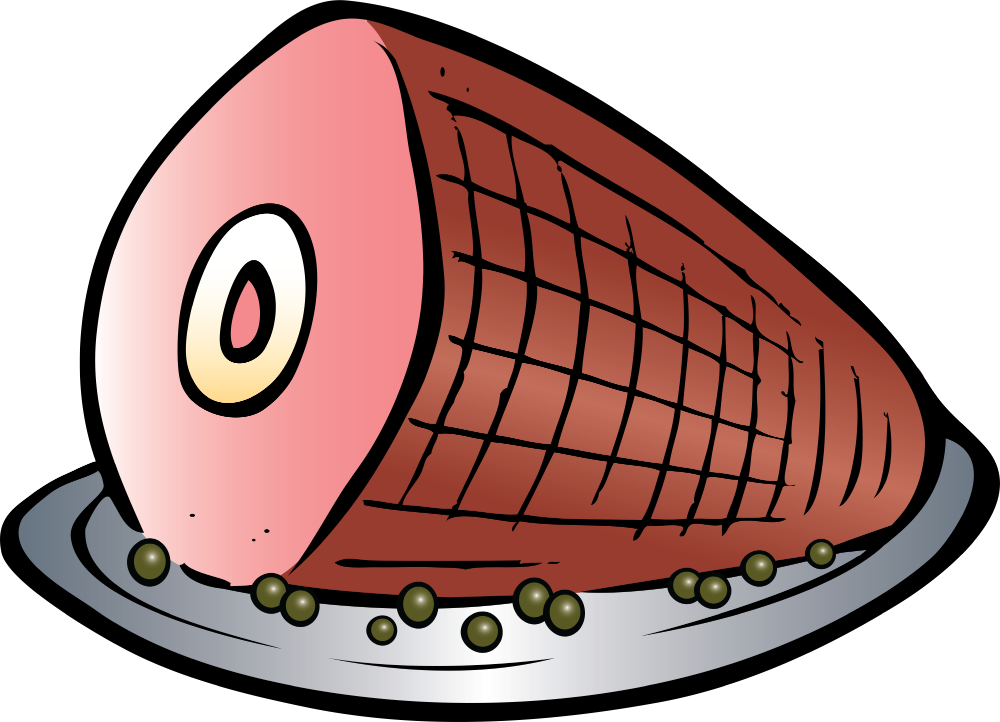 Sliced Ham Clip Art