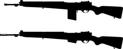 Military Rifle Cliparts