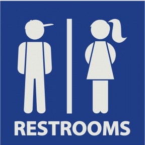 Boy Girl Bathroom Clipart