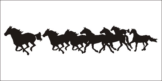 Horse Silhouette Running Horse Clipart - Free running horse silhouette ...