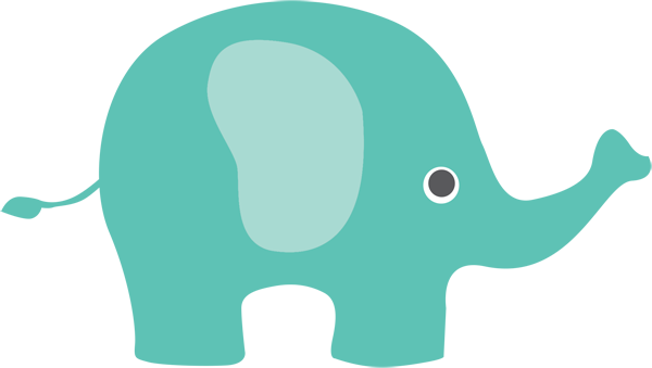 Modern Elephant Cliparts