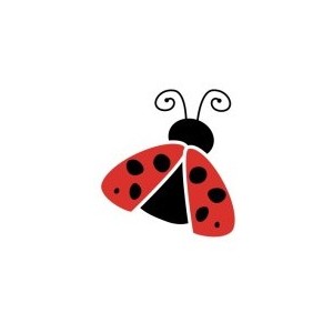 Flying ladybug clipart