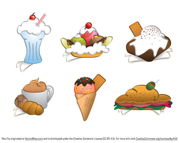 Vintage Milkshake Cliparts