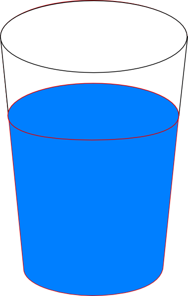 Glass of water clipart transparent