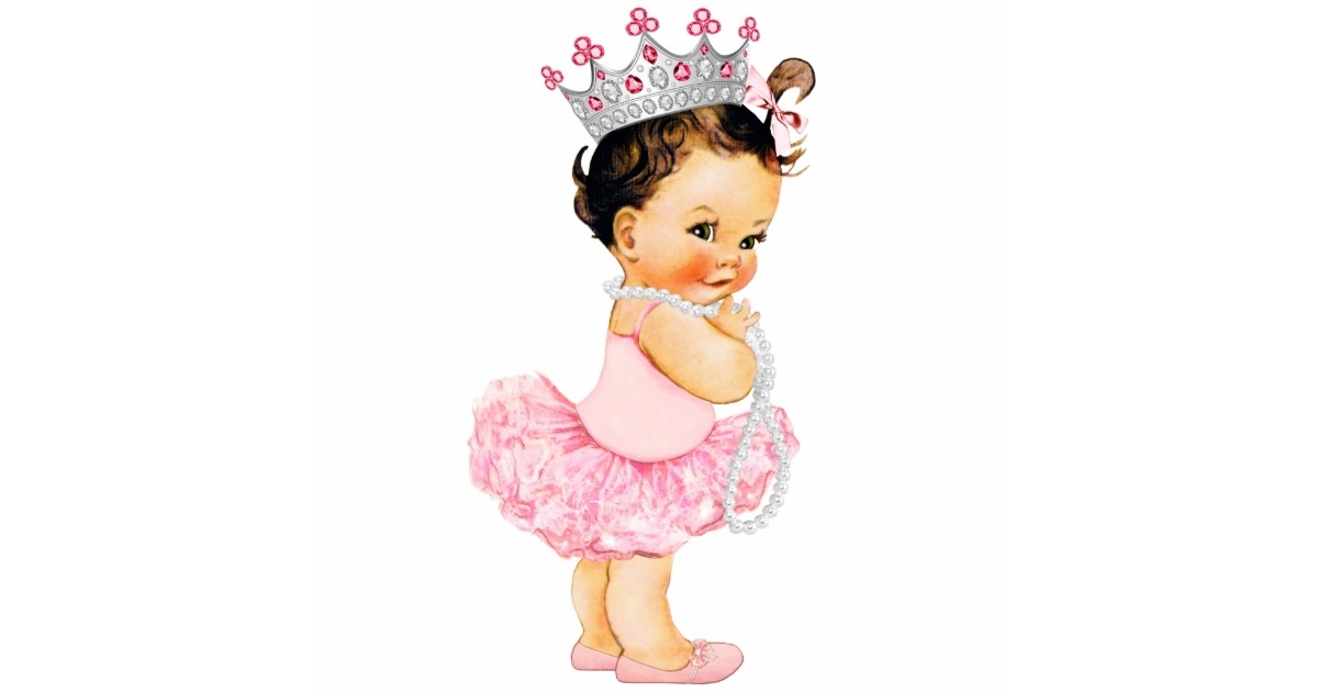 Vintage Baby Ballerina Clipart