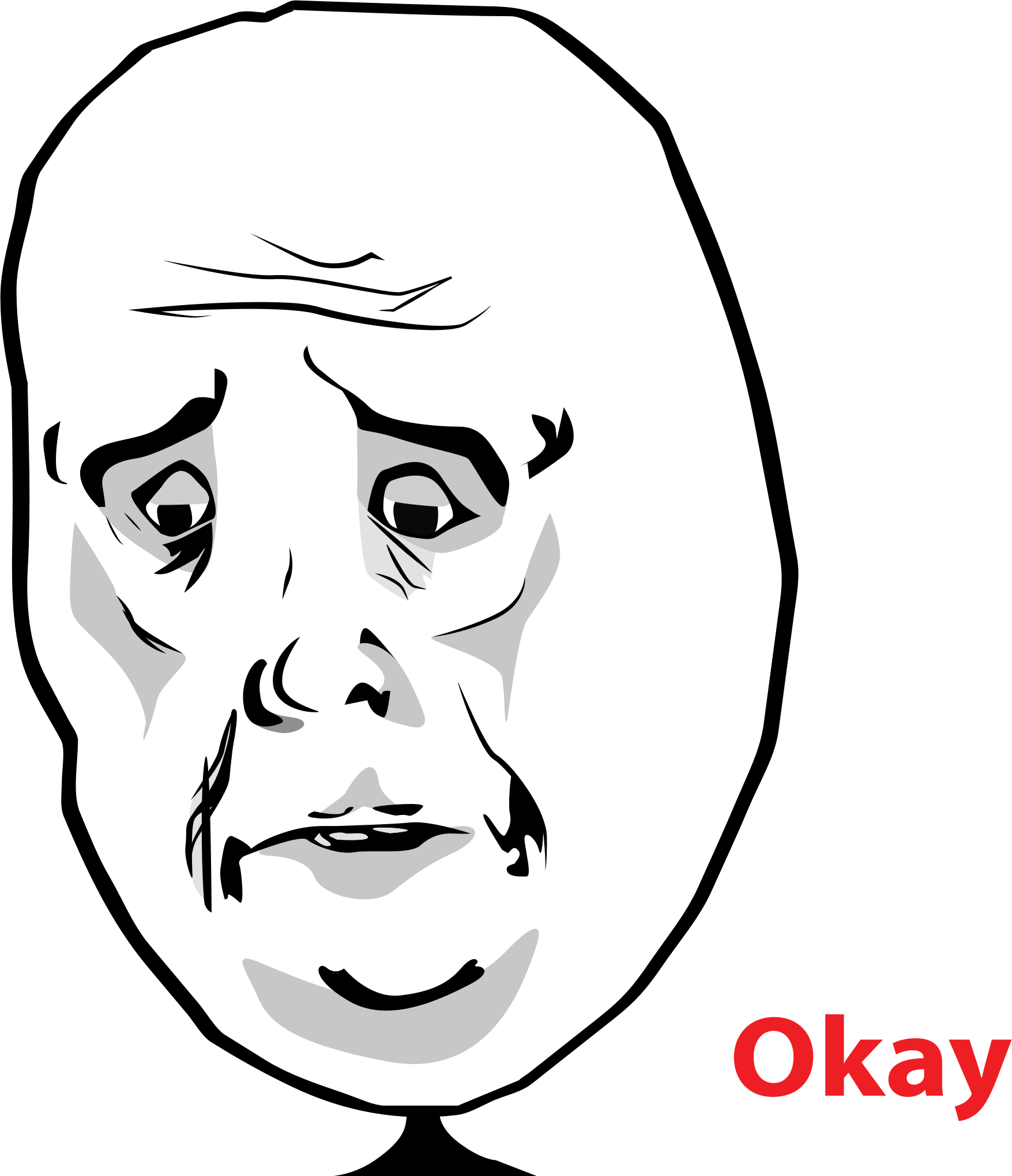 Funny Meme Faces On The Internet To Make Your Day Rage - Ok Meme Troll Face,  HD Png Download , Transparent Png Image