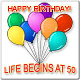 Funny 50 Birthday Cliparts