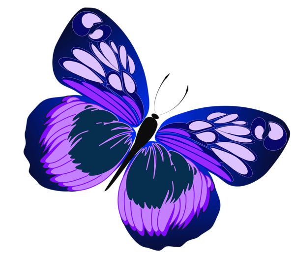 pink butterflies - Clip Art Library