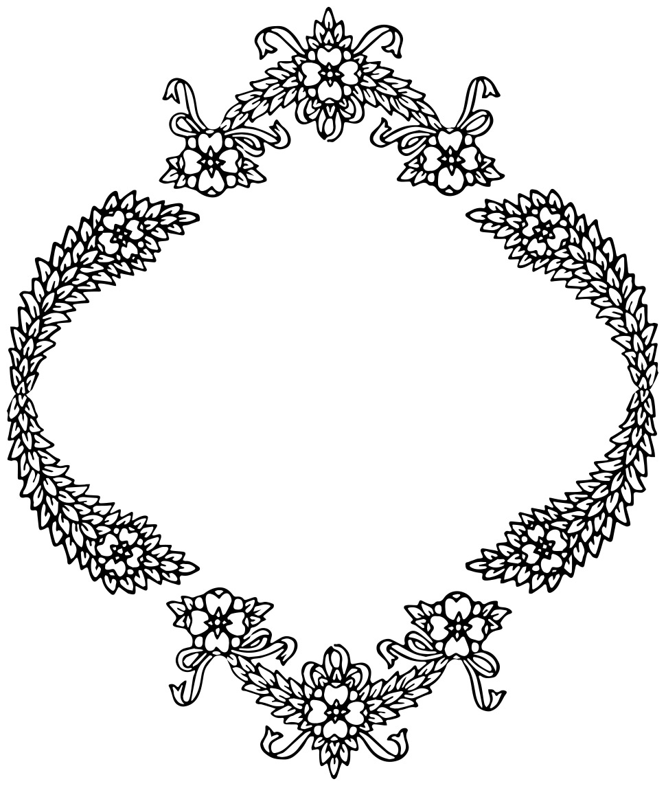 Christmas label clipart wreath
