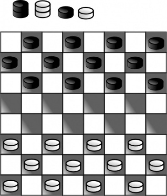 Board Game Black And White Clipart