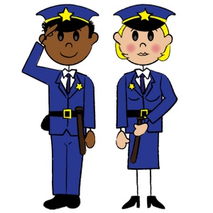 Police Girl Cliparts