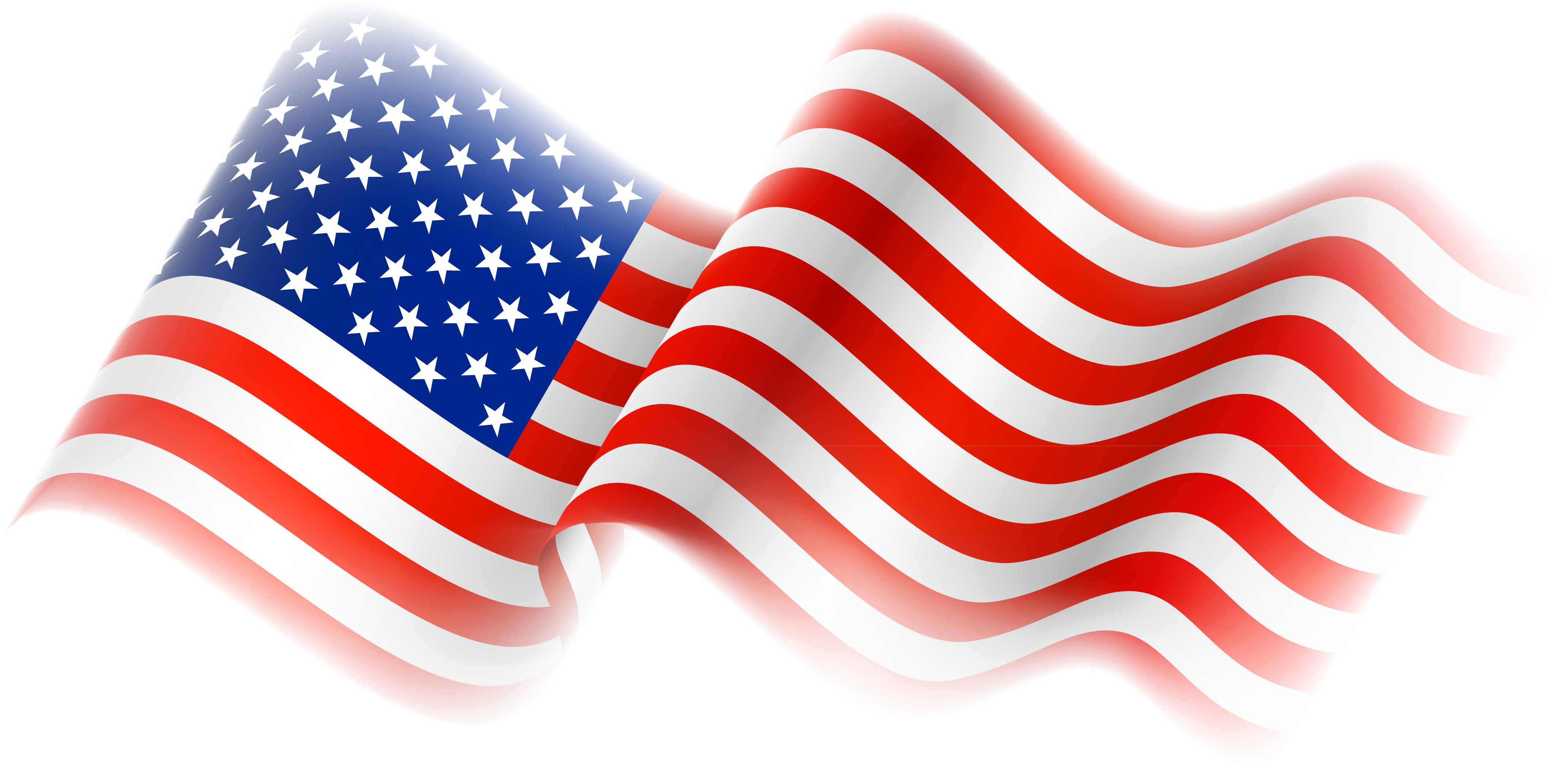 American flag clipart no background free